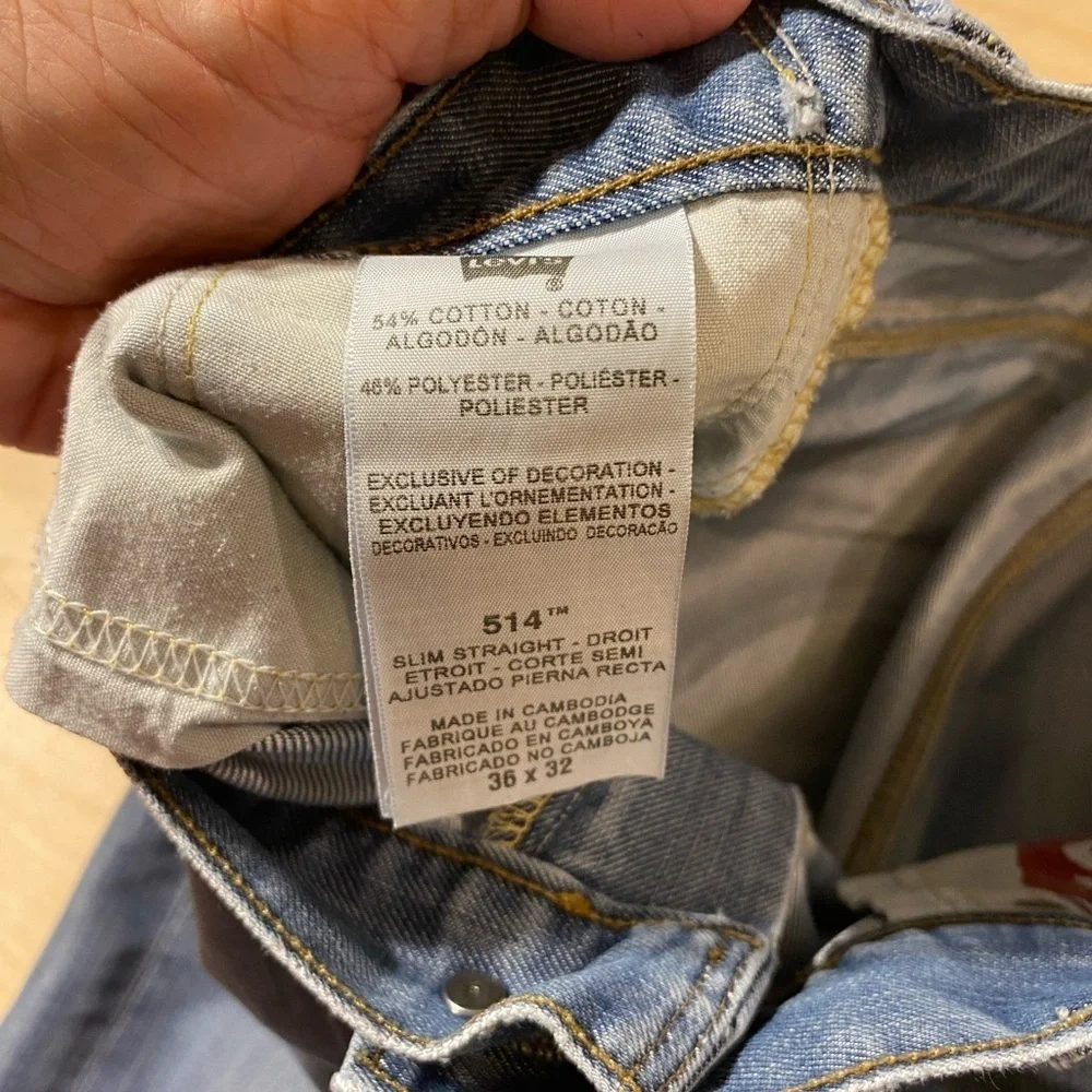 514 Levi’s Slim Straight Jeans 36 x 32 (AW)